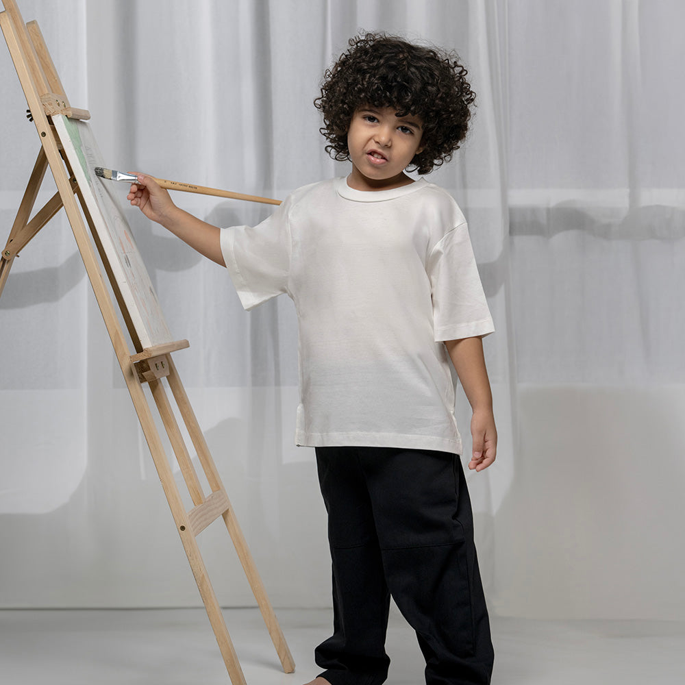 Stary Baggy Black Boy Pants