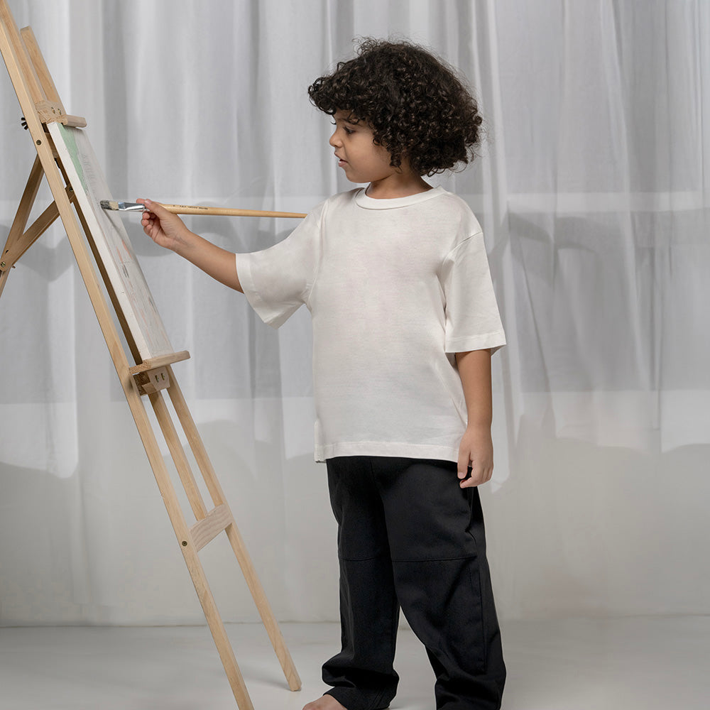 Stary Baggy Black Boy Pants