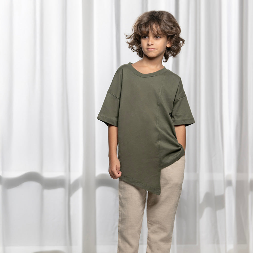 Zigzag Boy Basil T-shirt