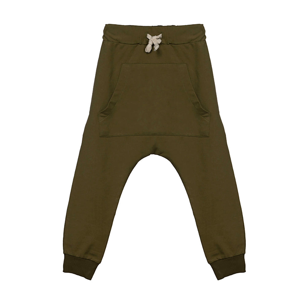 Cotton Biggie Green Boy Pants